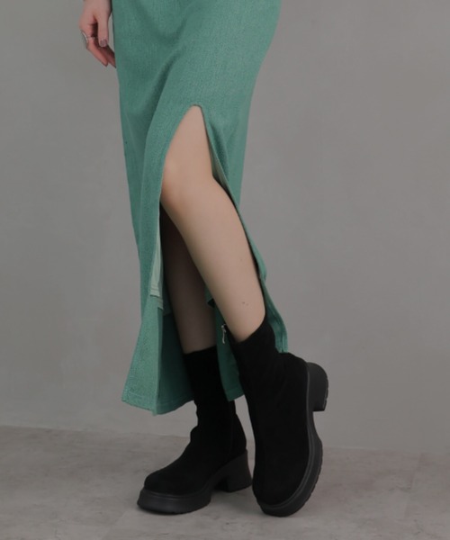 「VIVIAN」 ショートブーツ L ブラック レディース_画像6