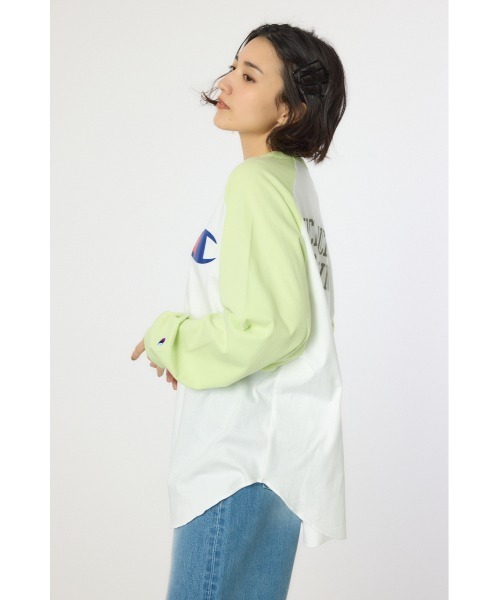 ロデオクラウンズ★ 【Champion】ラグランTシャツ RODEO CROWNS WIDE BOWL（ロデオクラウンズワイドボウル） tシャツ