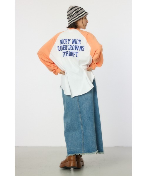ロデオクラウンズ★ 【Champion】ラグランTシャツ RODEO CROWNS WIDE BOWL（ロデオクラウンズワイドボウル） tシャツ