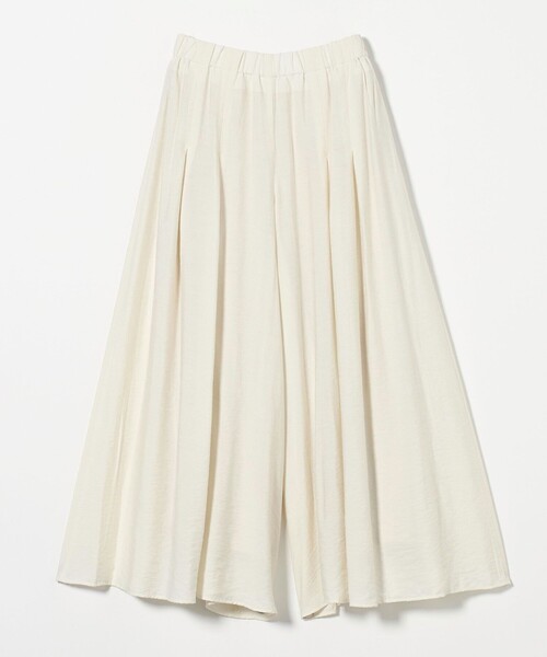 gleen label relaxing ateaseキュロットパンツ ホワイト gleen label relaxing ateaseキュロットパンツ ホワイト - メルカリ