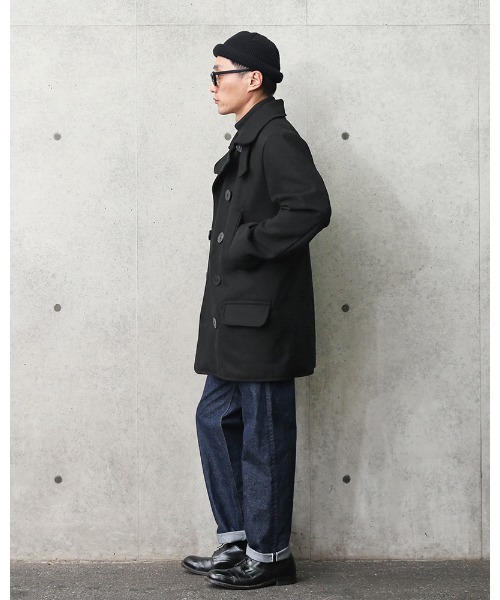 「WAIPER.inc」 ピーコート 36 ブラック メンズ_画像3