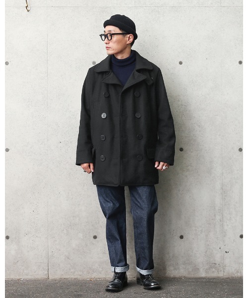 「WAIPER.inc」 ピーコート 36 ブラック メンズ_画像6