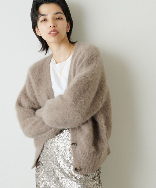Whim Gazette（ウィム ガゼット） ニットカーディガン FREE モカ