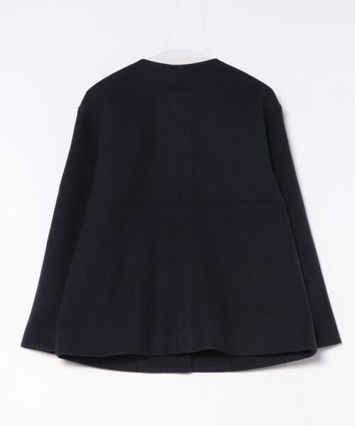 「Honeys」 「GLACIER」ノーカラーコート LL ベージュ レディース_画像2