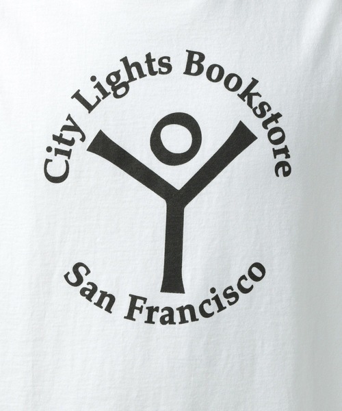 CITY LIGHTS BOOKS tシャツ 「City Lights Bookstore」プリント半袖T