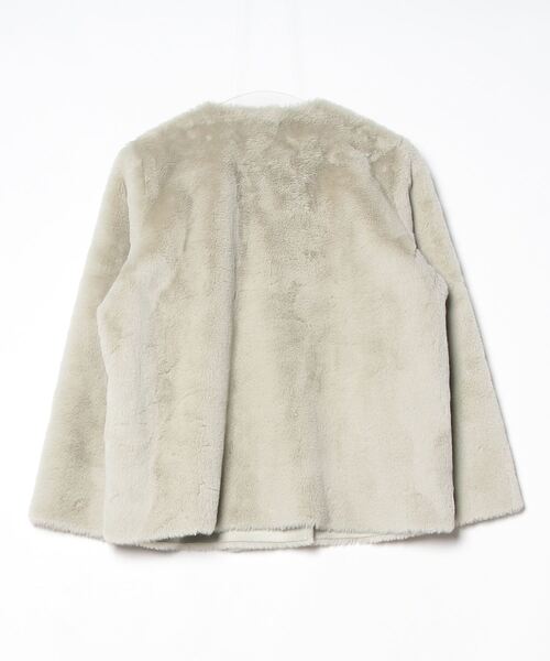 「Mila Owen」 ノーカラージャケット 1 グリーン レディース_画像2