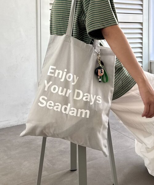 トートバッグ Always looking for confirmation SEADAM トートバッグ 「SEADAM」「UNISEX」メッセージプリント