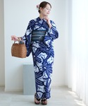 浴衣 有松絞り浴衣3点セット 極み 乱菊 レディースの詳細画像2