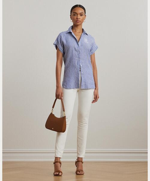 ラルフ・ローレン Lauren Ralph Lauren リラックスフィット Linen Shirt レディース シャツ トップス Sunrise B POLO RALPH LAUREN/ポロラルフローレン】リラックスフィット