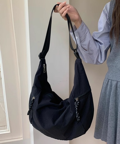 FREE STYLISTS ショルダーバッグ バッグ Y2K サイドジップ ナイロン