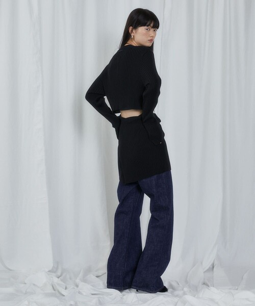 「Firsthand」 長袖ニット ONE SIZE オレンジ レディース_画像9