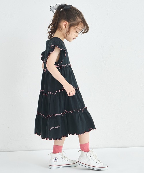 ハンドメイド　大人用ワンピース、 子供用ワンピース アップサイクル】大人服から子供服にリメイク 簡単子供服 diy