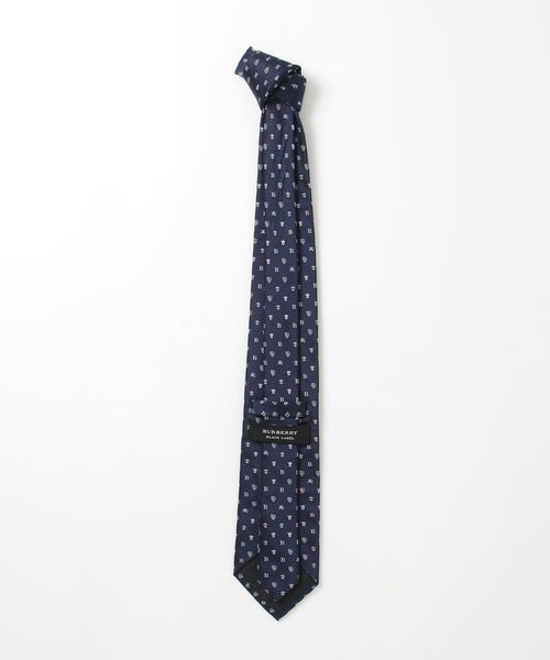 バーバリーBLACK LABEL ネイビー ネクタイ BURBERRY BLACK LABEL 「BURBERRY LABEL」 ネクタイ - ネイビー