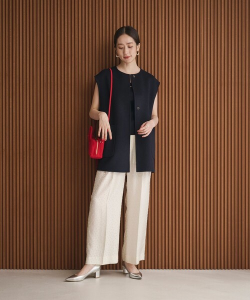 UNITED ARROWS コート アウター バイカラー リバー ベスト