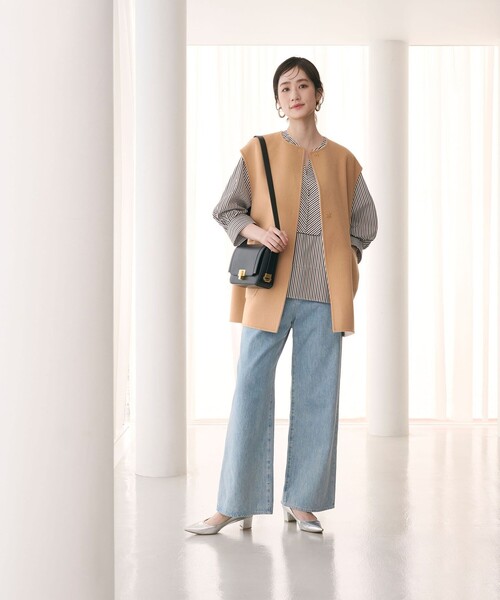 UNITED ARROWS バイカラー リバー ベスト UNITED ARROWS コート アウター バイカラー リバー ベスト