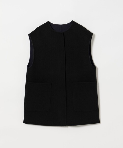 【新品未使用】23AW バイカラー リバー ベスト UNITED ARROWS コート アウター バイカラー リバー ベスト