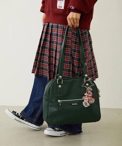 MILKFED.（ミルクフェド） ボストンバッグ HEART CHARM BOSTON BAG