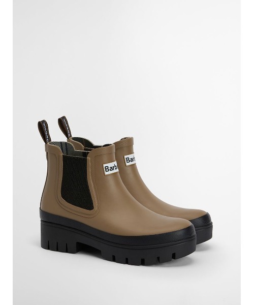 Barbour Halton サイドゴア レインブーツ（レディース） ブラック Halton サイドゴア レインブーツ（レディース）｜レインブーツ