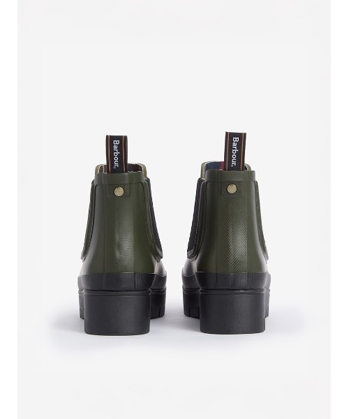 Barbour Halton サイドゴア レインブーツ（レディース） ブラック Barbour Halton サイドゴア レインブーツ（レディース） ブラック