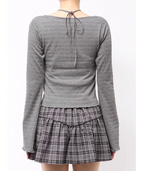 RESEXXY tシャツ フロントクロスカットリブトップス レディース