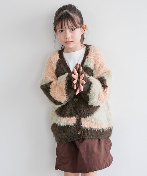 新品 フリー ニュアンスパターンカーデ WEB限定 BAYFLOW（ベイフロー） カーディガン 「KIDSサイズが新登場