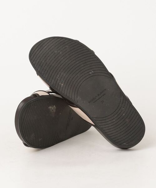 「Manolo Blahnik」 フラットサンダル 38 ピンク レディース_画像3