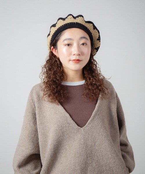 tricot comme des garcons ローズモチーフ ニット帽 tricot comme des