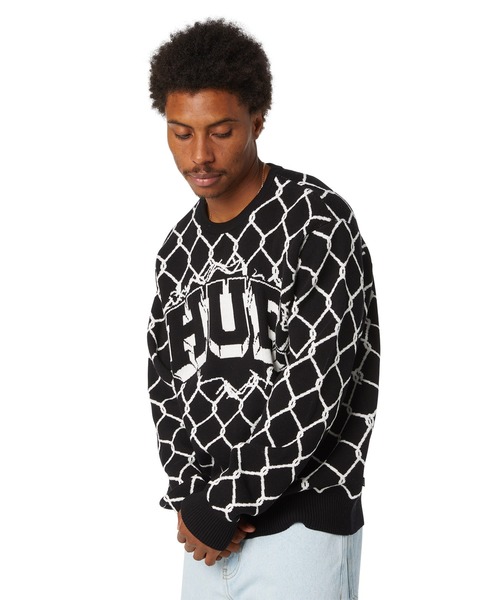 HUF（ハフ） セーター ニット BREAKTHROUGH CREWNECK SWEATER メンズ 