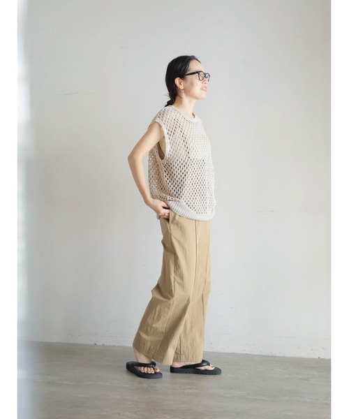 「FIL DE FER」 ノースリーブニット FREE ベージュ レディース_画像6