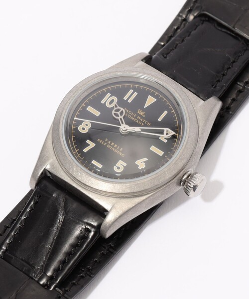 腕時計 「別注」VAGUE WATCH Vabble クロコダイルベルト オートマチックウォッチ メンズの画像