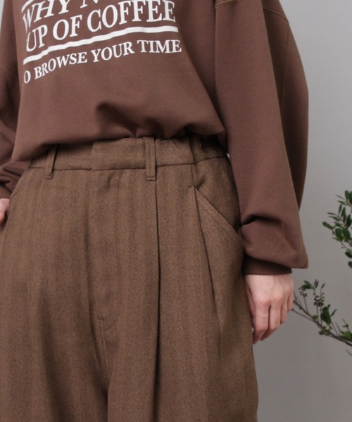 archi ヘリンボーンパンツ GRIFFINグリフィン ヘリンボーン織りアーチ