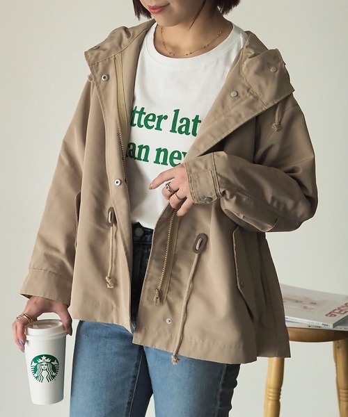 「Riberry」 マウンテンパーカー MEDIUM ベージュ レディース_画像2