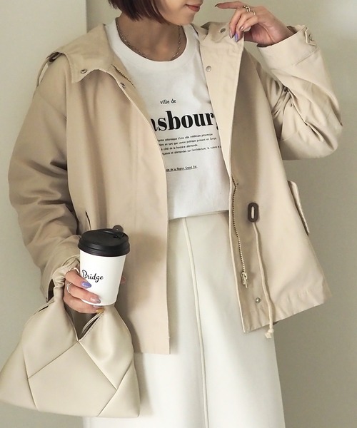 「Riberry」 マウンテンパーカー MEDIUM ベージュ レディース_画像4