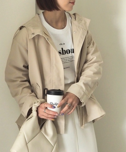 「Riberry」 マウンテンパーカー MEDIUM ベージュ レディース_画像5