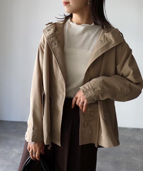 「Riberry」 マウンテンパーカー MEDIUM ベージュ レディース_画像7