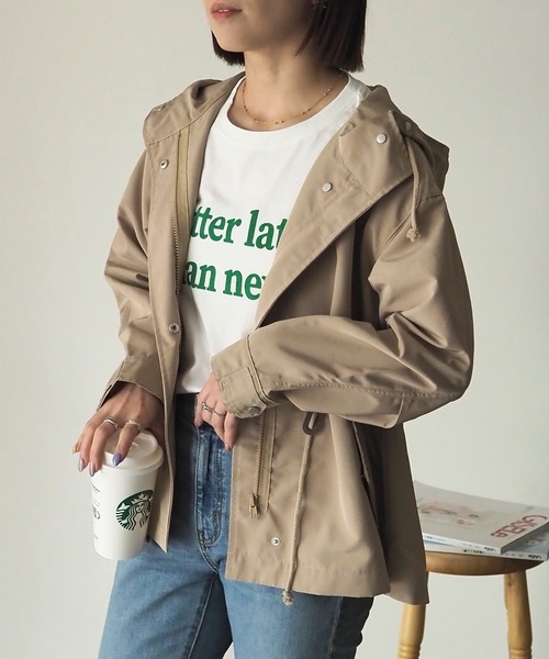 「Riberry」 マウンテンパーカー MEDIUM ベージュ レディース_画像9