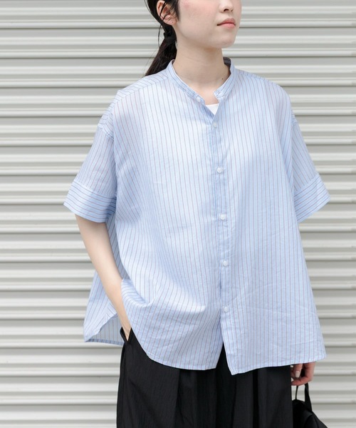 「FORK&SPOON」 半袖ブラウス 1 ブラック系その他 レディース_画像2