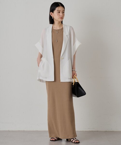 「LOUNGEDRESS」 テーラードジャケット FREE ベージュ レディース_画像2