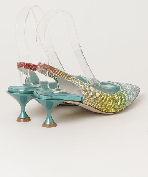 「Jeffrey Campbell」 ビジューヒールサンダル 38 イエロー レディース_画像2