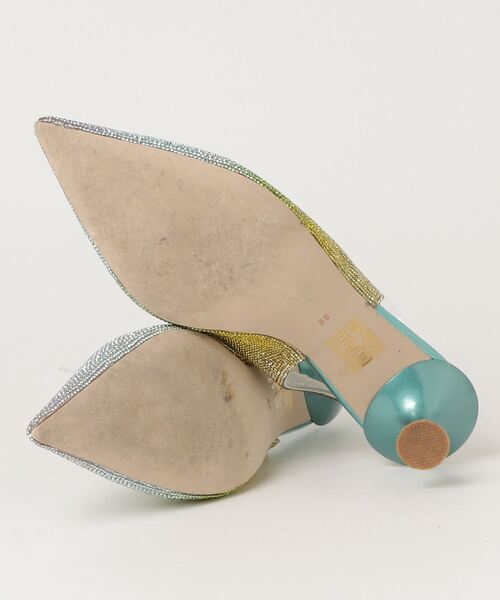 「Jeffrey Campbell」 ビジューヒールサンダル 38 イエロー レディース_画像3