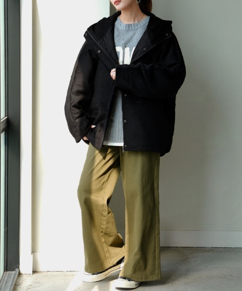 HUG.U（ハグユー） コート アウター シャギードルマンZIPアウター