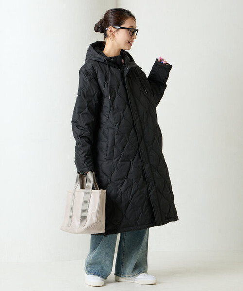TAION FREAK'S STORE キルティング　ロングコート　ダウン FREAK'S STORE（フリークスストア） ダウンコート ダウンジャケット