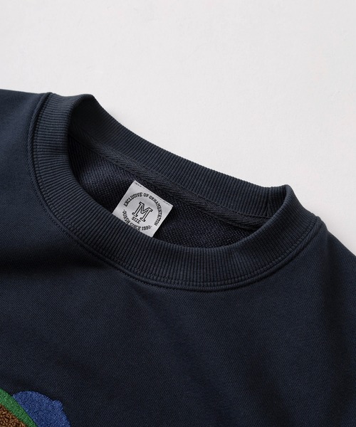 トレーナー スウェット 「84」クマコーデ サガラ＆アップリケ刺繍 裏毛