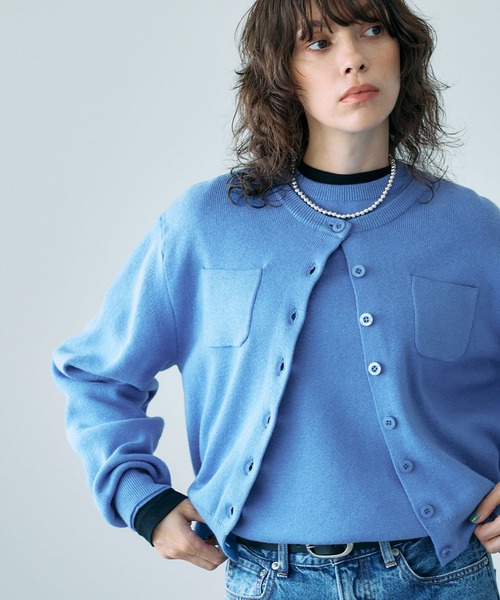 N.O.R.C カーディガン コットンカシミヤニットカーディガン レディース