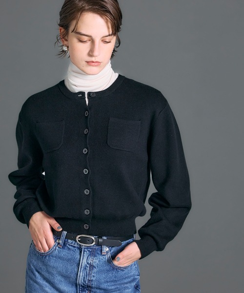 N.O.R.C カーディガン コットンカシミヤニットカーディガン レディース