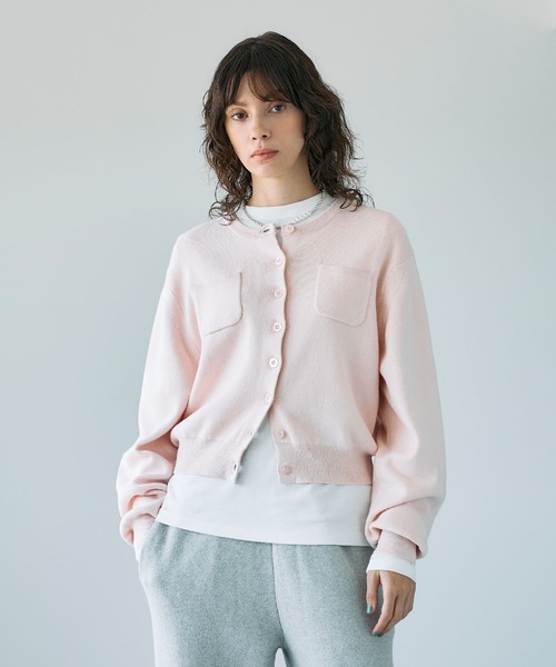 N.O.R.C カーディガン コットンカシミヤニットカーディガン レディース