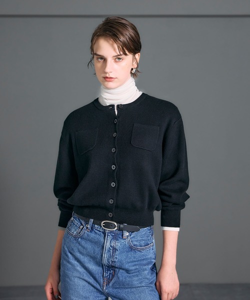 N.O.R.C カーディガン コットンカシミヤニットカーディガン レディース