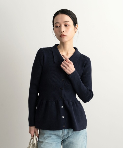 BLUELEAペプラムリブニット 55ce686c-93f6-40af-9bfa-