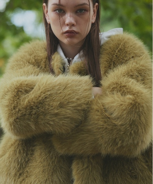 ad thie（アドティエ） ノーカラーコート コート ノーカラー フェイク