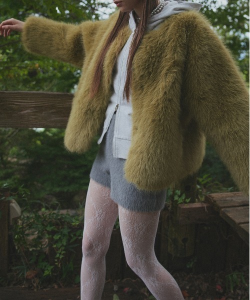 ad thie（アドティエ） ノーカラーコート コート ノーカラー フェイク